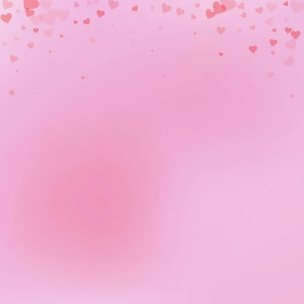 Red heart love confettis. Valentine's day gradient — Stock Vector