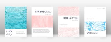 Kapak sayfası tasarımı şablonu. Minimalist broşür 