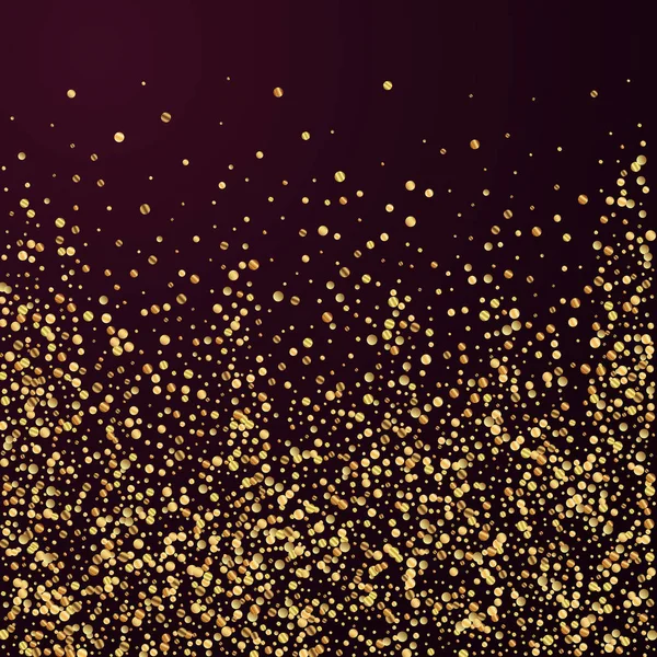 Altın konfeti konfeti konfetisi. Dağınık