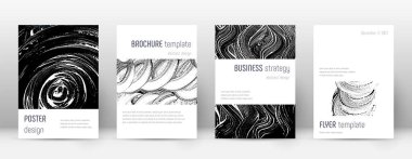 Kapak sayfası tasarımı şablonu. Minimalist broşür 