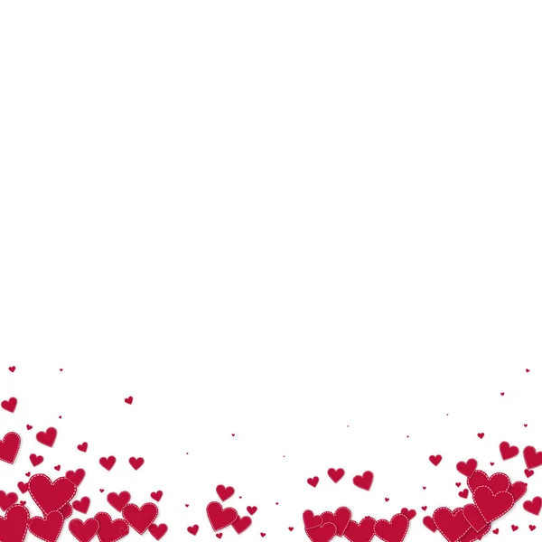 Le cœur rouge adore les confettis. Gradient de Saint-Valentin — Image vectorielle