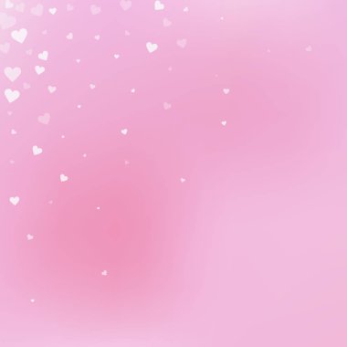 Beyaz kalp konfetileri sever. Sevgililer günü köşesi