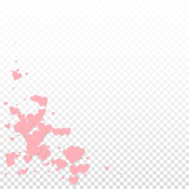 Pembe kalp aşk konfetileri. Sevgililer günü köşesi 