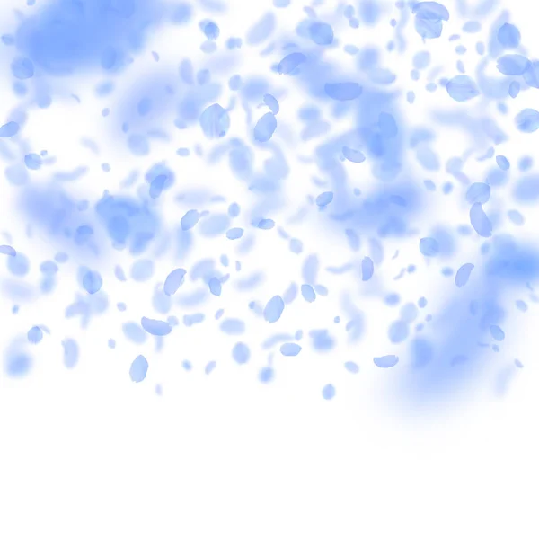 深蓝色的花瓣飘落下来.放射的罗马 — 图库矢量图片