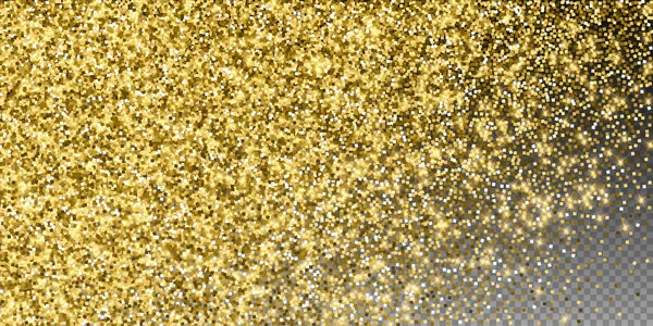 Λαμπερό χρυσό πολυτελές αφρώδη κομφετί. Σκόρδο — Διανυσματικό Αρχείο