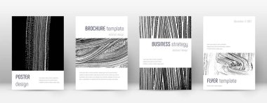 Kapak sayfası tasarımı şablonu. Minimalist broşür 