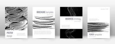 Kapak sayfası tasarımı şablonu. Minimalist broşür 