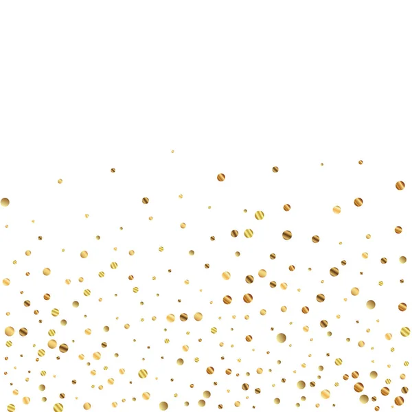 Sparse confeti de oro de lujo confeti espumoso. Sc — Vector de stock