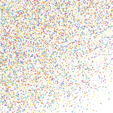 Şenlikli konfeti. Kutlama yıldızları. Çocuksu hapishane.