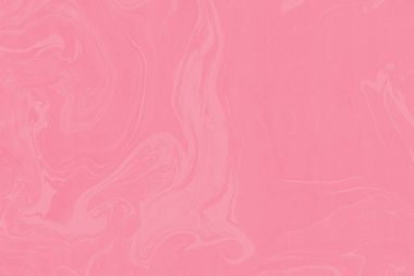 Suminagashi mermer doku el ile Pembe boyalı 