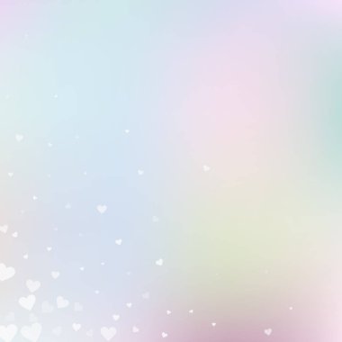 Beyaz kalp konfetileri sever. Sevgililer günü köşesi