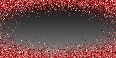 Kırmızı altın parıltılı lüks konfeti. Scatte