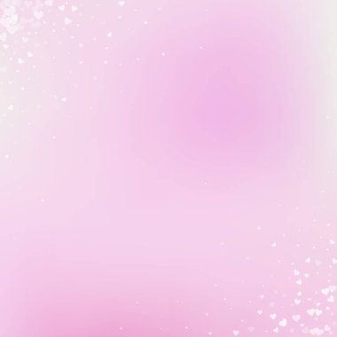 Beyaz kalp konfetileri sever. Sevgililer günü köşesi