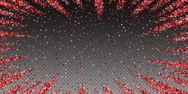 Kırmızı altın parıltılı lüks konfeti. Scatte