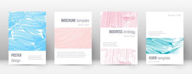 Kapak sayfası tasarımı şablonu. Minimalist broşür 