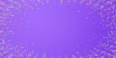 Şenlikli konfeti. Kutlama yıldızları. Renkli yıldız