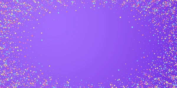 Şenlikli konfeti. Kutlama yıldızları. Renkli yıldız — Stok Vektör