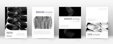 Kapak sayfası tasarımı şablonu. Minimalist broşür 