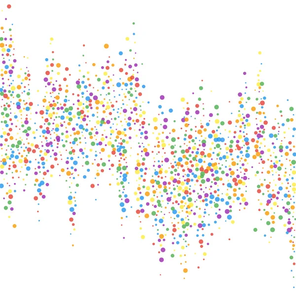 Festlig konfetti. Feststjärnor. Regnbågskonfe — Stock vektor
