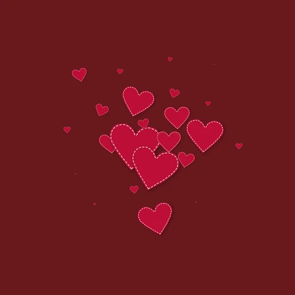 Il cuore rosso adora i confetti. Esplosio di San Valentino — Vettoriale Stock