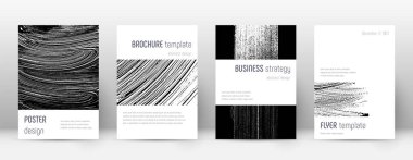 Kapak sayfası tasarımı şablonu. Minimalist broşür 