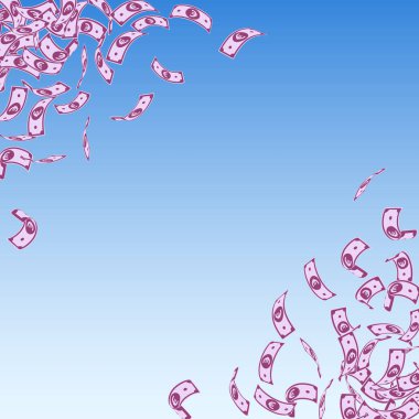 Avrupa Birliği Euro notları düşüyor. Küçük EUR faturaları