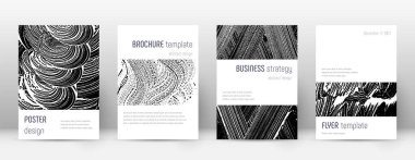 Kapak sayfası tasarımı şablonu. Minimalist broşür 