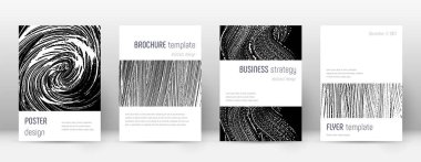 Kapak sayfası tasarımı şablonu. Minimalist broşür 