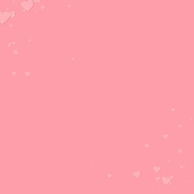 Pembe kalp aşk konfetileri. Sevgililer günü köşesi 