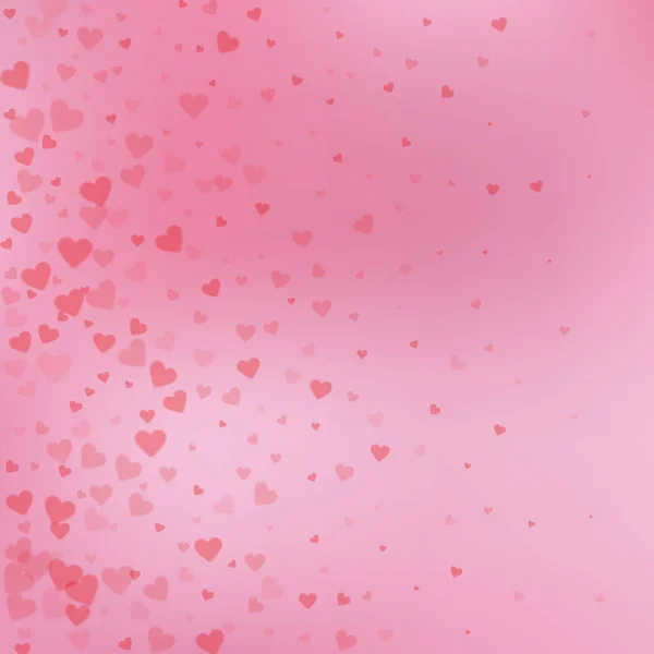 Le cœur rouge adore les confettis. Gradient de Saint-Valentin — Image vectorielle