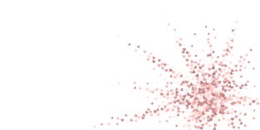 Pembe kalp aşk confettis. Sevgililer günü iflletme