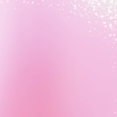 Beyaz kalp konfetileri sever. Sevgililer günü köşesi