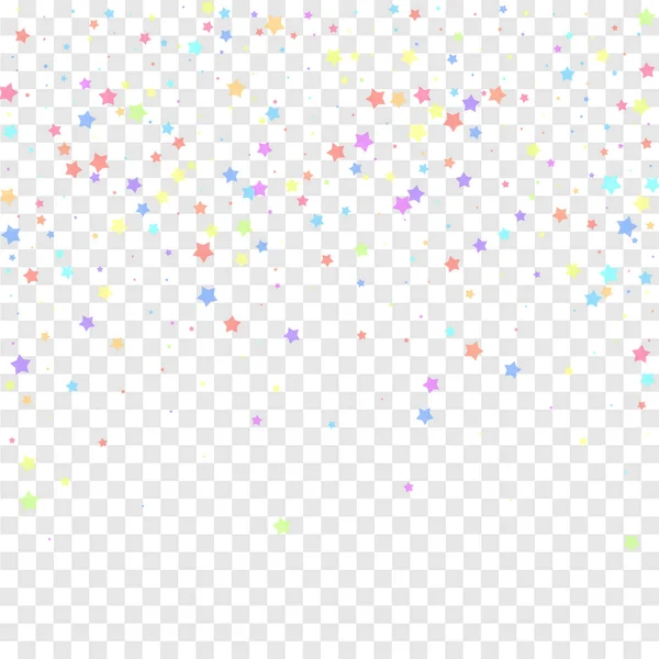 Confeti festivo. Estrellas de celebración. Estrella colorida — Vector de stock