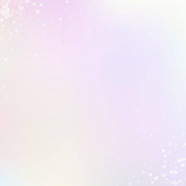 Beyaz kalp konfetileri sever. Sevgililer günü köşesi