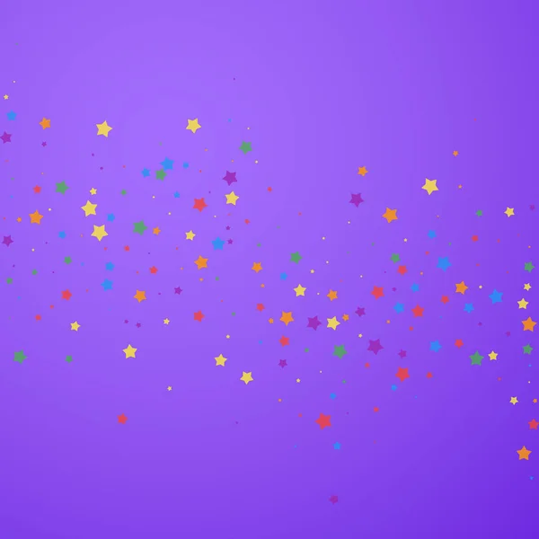 Des confettis festifs. Des stars de la fête. Étoiles joyeuses — Image vectorielle