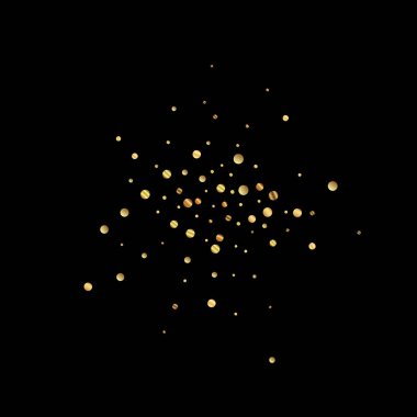 Nadir bulunan altın konfeti konfeti konfetisi. Kare