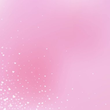 Beyaz kalp konfetileri sever. Sevgililer günü köşesi