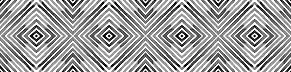 Nahtlose schwarze und weiße Border Scroll. Geometrisch — Stockfoto