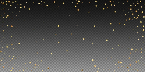 Sparse gouden confetti luxe sprankelende confetti. Sc — Stockvector