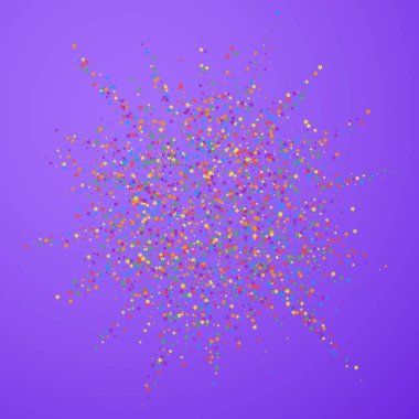 Şenlikli konfeti. Kutlama yıldızları. Çocuksu hapishane.