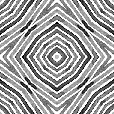 Siyah ve beyaz Geometrik Suluboya. Cool Seamles