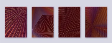 Sanat kartı. Soyut çizgiler modern broşür 