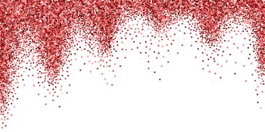 Kırmızı altın parıltılı lüks konfeti. Scatte
