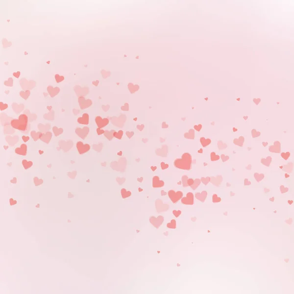Червоне серце любить конфеті. День святого Валентина. — стоковий вектор