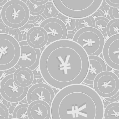 Çin yuan gümüş seamless modeli paraları. Dramat