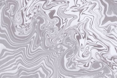 Suminagashi mermer doku el ile gri boyalı 
