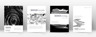 Kapak sayfası tasarımı şablonu. Minimalist broşür 