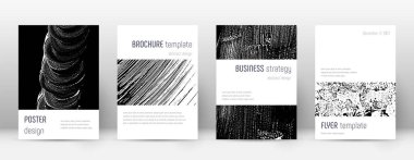 Kapak sayfası tasarımı şablonu. Minimalist broşür 