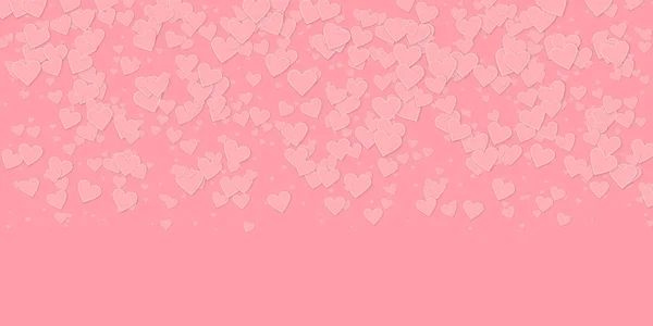 Coração rosa amor confettis. Gradien Dia dos Namorados — Vetor de Stock