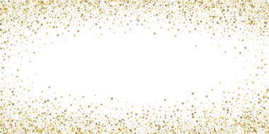 Altın konfeti konfeti konfetisi. Dağınık